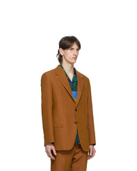 Acne Studios Orange Single Breasted Suit Blazer