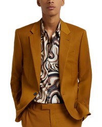 River Island Slim Fit Suit Jacket In Yellow Bright At Nordstrom