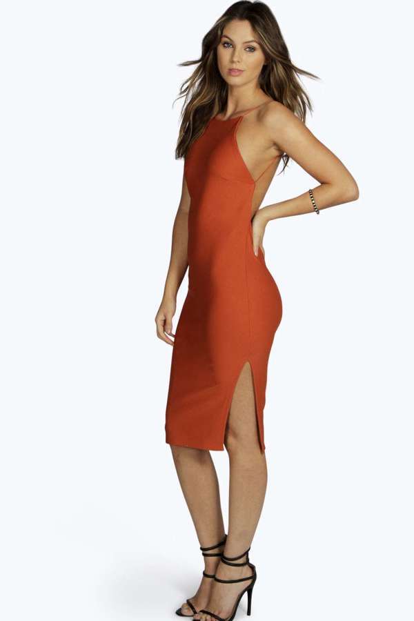 bodycon low back dress