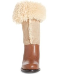 Chloé Genuine Shearling Cuff Boot