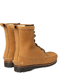 Quoddy Grizzly Shearling Lined Chamois Nubuck Boots