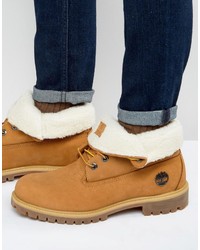 Timberland Roll Top Faux Shearling Premium Boots