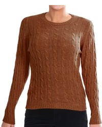 Tobacco Cable Sweater