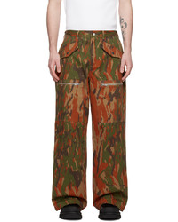 Tobacco Camouflage Cargo Pants