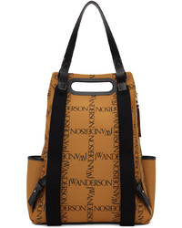 JW Anderson Tan Canvas Logo Anchor Backpack