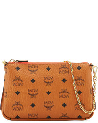 MCM Millie Visetos Medium Chain Crossbody Bag