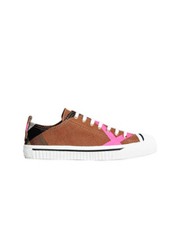 Tobacco Canvas Low Top Sneakers