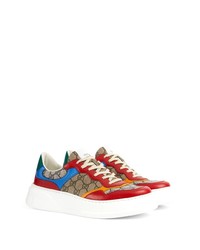 Gucci Gg Panelled Lace Up Sneakers