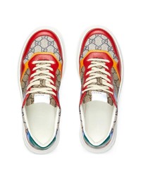 Gucci Gg Panelled Lace Up Sneakers