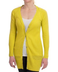 Brodie Long Fitted Cashmere Cardigan Sweater