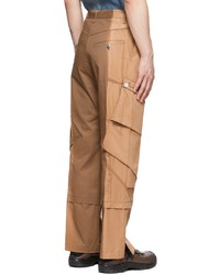 Jiyong Kim Brown Cotton Cargo Pants