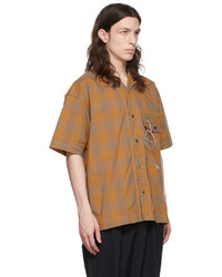 And Wander Orange Cotton Shirt