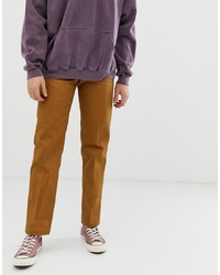 Dickies 873 Work Pant Chino In Straight Fit In Brown Duck Duck