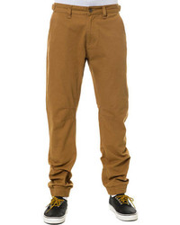 Bellfield The Chimbas Cuffed Chinos In Tobacco