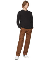 Naked & Famous Denim Brown Canvas Work Trousers