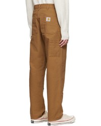 CARHARTT WORK IN PROGRESS Brown Organic Cotton Trousers