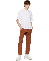 Whim Golf Brown Paneled Trousers