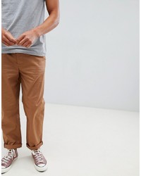 ASOS DESIGN Relaxed Chinos In Camel