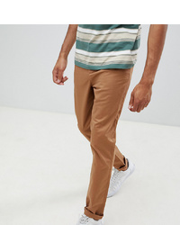 ASOS DESIGN Tall Tapered Chinos In Camel