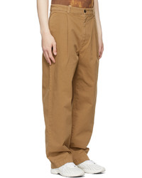 Acne Studios Tan Wide Leg Trousers