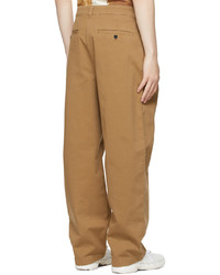 Acne Studios Tan Wide Leg Trousers