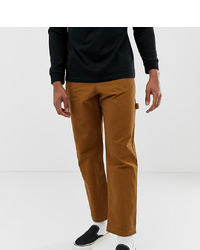 Crooked Tongues Tapered Carpenter Trouser In Tobacco