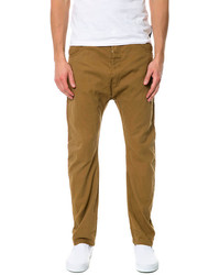 Soul Star The Ticket Drop Chino Pants In Tobacco
