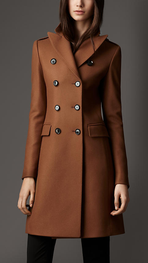 brown burberry coat