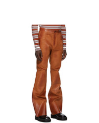 Marni Brown Waxed Corduroy Trousers