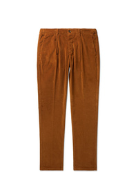 Altea Tapered Cotton Blend Corduroy Drawstring Trousers