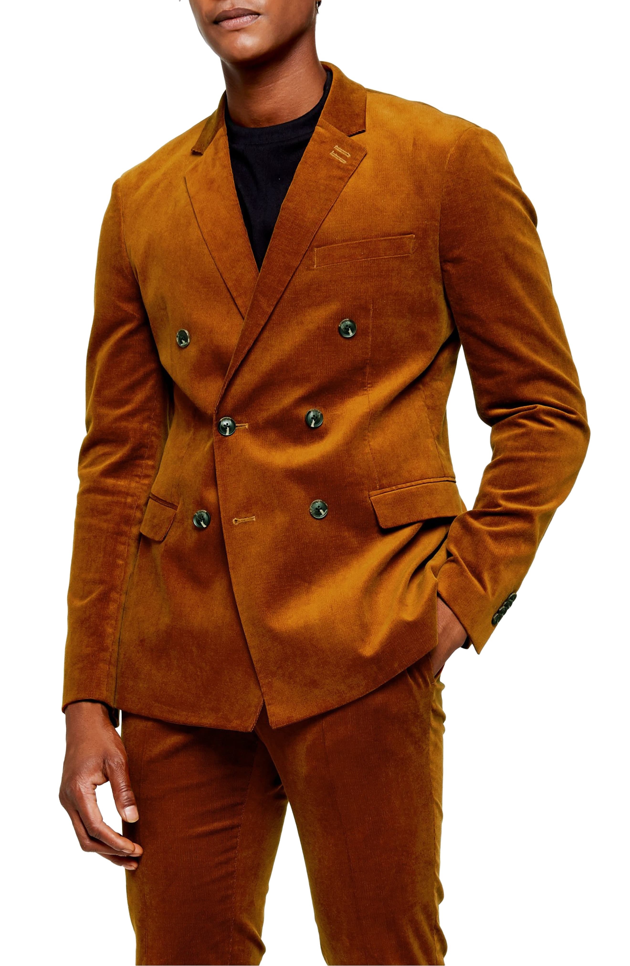 Topman A List Corduroy Skinny Fit Suit Jacket, $195 | Nordstrom | Lookastic
