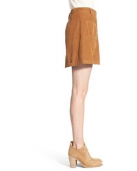 Madewell Zip Front Corduroy Miniskirt
