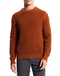Theory Gary Crewneck Waffle Wool Sweater