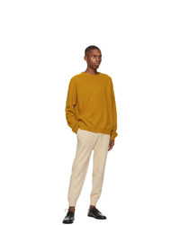 Frenckenberger Yellow R Neck Sweater