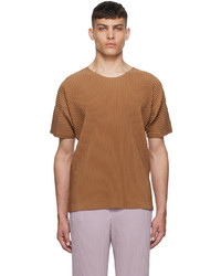 Homme Plissé Issey Miyake Brown Recycled Polyester T Shirt