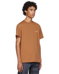 A.P.C. Orange Printed T Shirt