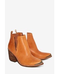 Jeffrey Campbell Cromwell Leather Bootie Tan