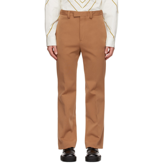 Marni Tan Jersey Trousers, $850 | SSENSE | Lookastic