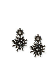 Oscar de la Renta Crystal Firework Drop Earrings