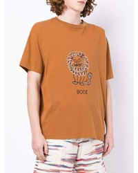 Bode Rhinestone Embellished Lion T Shirt