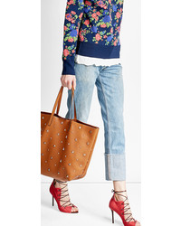 RED Valentino Red Valentino Embellished Leather Tote