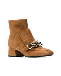 Alberto Gozzi Chain Embellished Ankle Boots