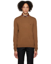 Burberry Brown Embroidered Sweater
