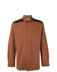 Tobacco Embroidered Long Sleeve Shirt