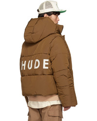 Rhude Brown Puffer Jacket