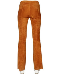 Drome Flared Stretch Suede Pants