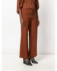 Chloé Flared Pinstriped Trousers