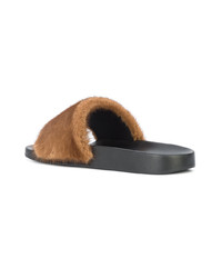 Givenchy Rabbit Fur Slides