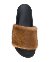 Givenchy Rabbit Fur Slides