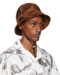 Erdem Brown Legge Bucket Hat